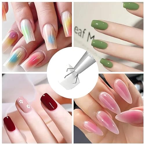 100Pcs Soft Nail Sponges for Ombre Mini Nail Art Sponges With Grabbing Pen Aura Nail Gradient Brush for Gel Nail Polish Sponge thumbnail 3