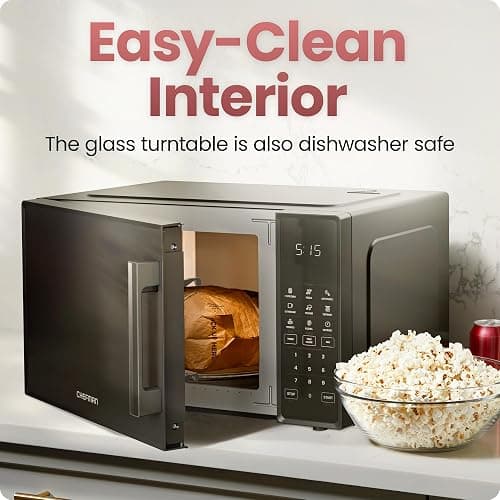 Chefman Countertop Microwave Oven 1.1 Cu. Ft., 1000 Watts with 10 Power Levels, 6 Cooking Presets with One-Touch Express Cook, Eco Mode, Child Safety Lock, & Mute Button - Black thumbnail 7