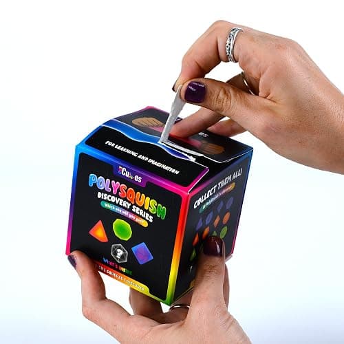 CMY Cubes PolySquish Discovery Series - Blind Box- Mystery Squishy - Color Mixing Sensory Stress Relief Toy - Tactile Fidget - 16 Shape and Colour Combinations - Collectible, Educational, STEAM Play thumbnail 4