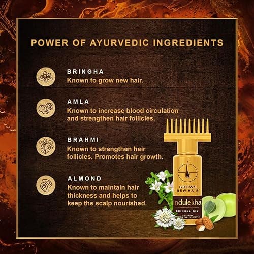 Indulekha Bringha Hair Oil Selfie Bottle 100ml (1 Pack) by Indulekha thumbnail 5