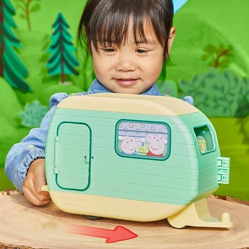 Peppa Pig Caravan Playset for Girls and Boys, 3 Figures, 6 Accessories, Preschool Toys, Kids Gifts, Ages 3+ thumbnail 2