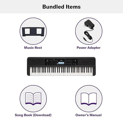 Yamaha PSR-EW320 76 Touch Sensitive Key Portable Keyboard for Beginners with Music Rest, Power Adapter thumbnail 5