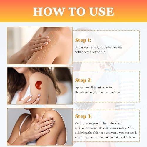 Brown Tanning Gel Tanning Cream,Tanning Accelerator Cream, Soft Brown Intensive Tanning Luxe Gel,Tanning Luxe Gel, Tanning Cream for Sunbeds & Outdoor Sun 150g*2PCS thumbnail 5