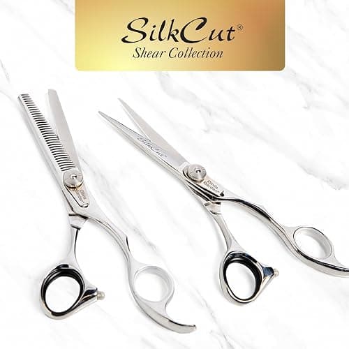 Olivia Garden SilkCut Professional Shear & Thinner Case - Razor Sharp Blade, Ergonomic Handle thumbnail 6