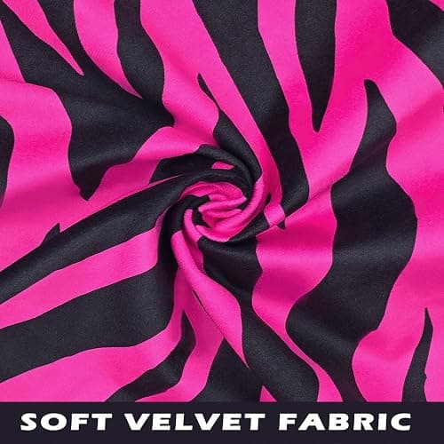 Pecfamly Y2K Pink and Black Zebra Print Throw Pillows (Covers Only No Pillow Inserts) Hot Pink Mcbling Trashy Y2K 2000S Baddie Scene Room Bedroom Decor for Teen Girls Women thumbnail 6