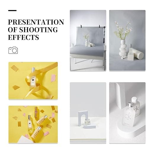 5PCS Backdrop Photography Background, 28x39Inch Cotton Thicken Suede Textured Solid Morandi Color Photography Backdrop for Photo Video Studio, EOAJAFOU thumbnail 3