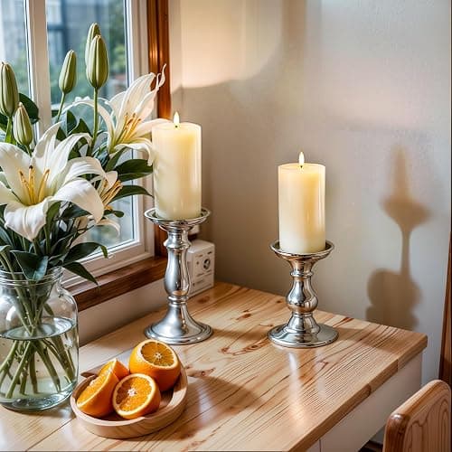 Homemory White 3x6 Inch Flameless Candles Battery Operated with Remote Timer, Real Wax LED Pillar Candle for Home Fireplace Bedroom Living Room Party, Set of 2 thumbnail 9