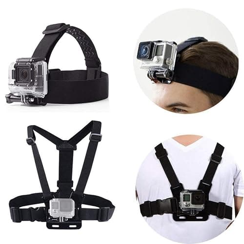 Dream Bull Chest Mount Harness Chesty Vest Head Mount Strap for Action Camera Compatible with GoPro Hero 12,11,10,9,8,Max,Go Pro Hero 7,6, 5,4, Session,3+,3,Hero (2018),Fusion,DJI Osmo,AKASO thumbnail 3