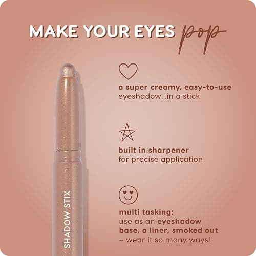 ColourPop Shadow Stix - Cream Eyeshadow Stick with Long-Lasting Color - Multi-Use Cream Makeup with a Built-In Sharpener & Precise Tip for Easy Application - Socialite (0.05 oz) thumbnail 4