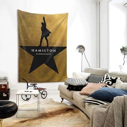 BITELF Hamilton The Musical Tapestry Wall Hanging Wall Art Home Decorations for Bedroom Living Room Dorm 40x60 inch thumbnail 2