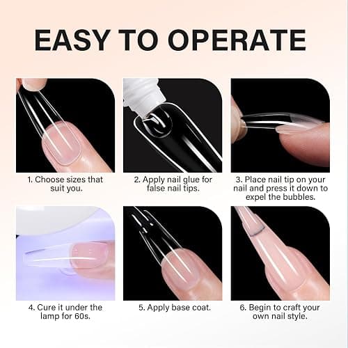 AILLSA Solid Gel Nail Glue for Nail Tips Super Strong Gel Glues Professional Fake Acrylic Soft Nails Glue U V Lamp Curing Needed - Long Lasting 15g / 0.5fl.oz thumbnail 6