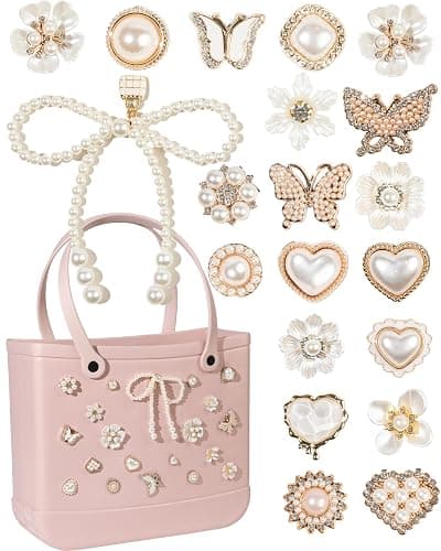 Mon Caramel Resin Beach Bag Accessories Charms,Resin Beach Totes Accessories Inserts,Daisy Flower Bag Charms thumbnail 7