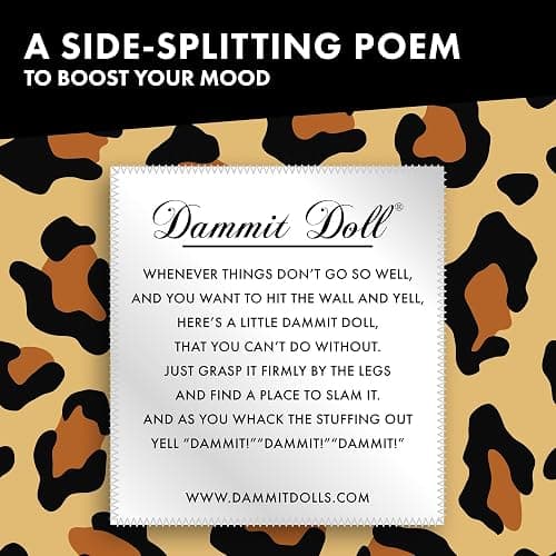 Dammit Doll - Limited Edition Tacky Fashion Collection - Stress Relief, Gag Gift (Leopard Doll) thumbnail 4