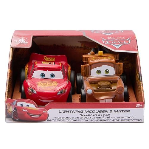 Disney Store Official Lightning McQueen and Tow Mater Pullback Stunt Vehicles Set - Pull Back Toys, 4 Tricks - Super Speed, Wheelie, Spin Right/Left - Fun Stunt Car Set for Kids thumbnail 4