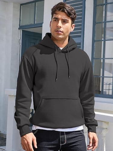 PLEPAN Hoodies for Men Casual Cotton Essentials Hoodie Pullover Long Sleeve Fleece Hooded Sweatshirts with Pockets thumbnail 6
