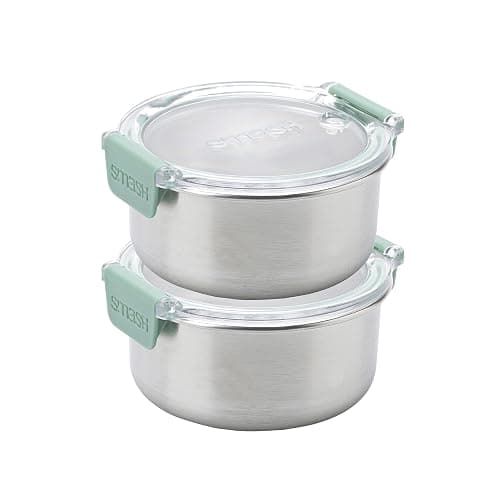 Smash Microwave Safe Stainless Steel Snack Pots 200 ML 2 Pk Sage thumbnail 4