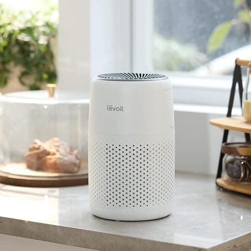 LEVOIT Air Purifiers for Bedroom Home, 3-in-1 Filter Cleaner with Fragrance Sponge for Better Sleep, Filters Smoke, Allergies, Pet Dander, Odor, Dust, Office, Desktop, Portable, Core Mini-P, White - Air Purifier - White thumbnail 8