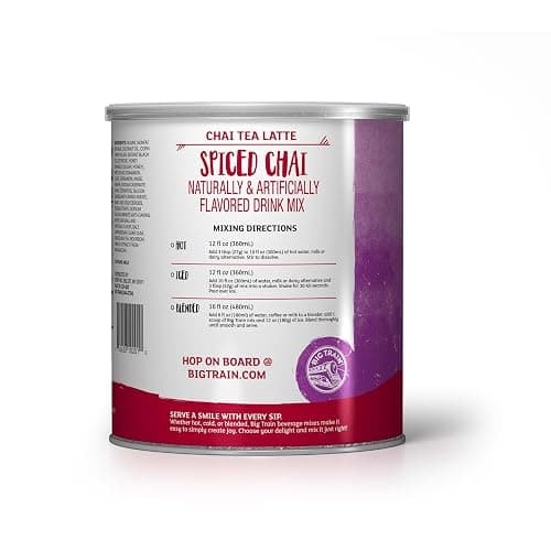 Big Train Spiced Chai Tea Latte Beverage Mix, 1.9 Pound (Pack of 1) thumbnail 11