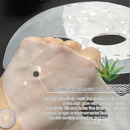 Collagen Face Mask, Bio Collagen Masks Overnight, Korean Skincare, Face Skincare, Hydrating, Sheet Overnight Beauty (5pcs) thumbnail 7