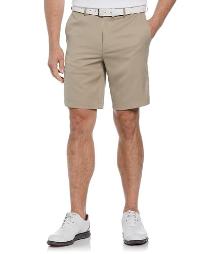 PGA TOUR Men's 9" Golf Shorts with Expandable Waistband, Flat Front, Moisture-Wicking, Sun Protection, Stretch, Lightweight - Image 1