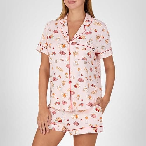 kate spade new york Short Sleeve Boxer PJ Set thumbnail 3