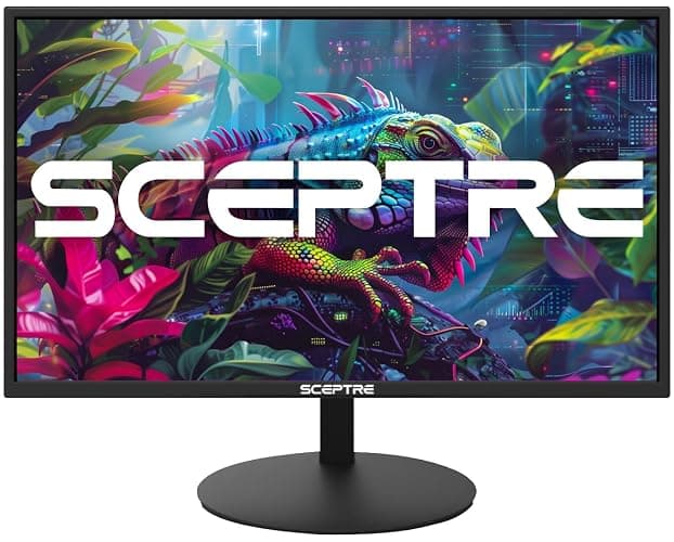 Sceptre E275W-19203R 27 inch1080P LED Monitor 99% sRGB 2X HDMI VGA Build-In Speakers, Machine Black (E275W-19203R series) thumbnail 7
