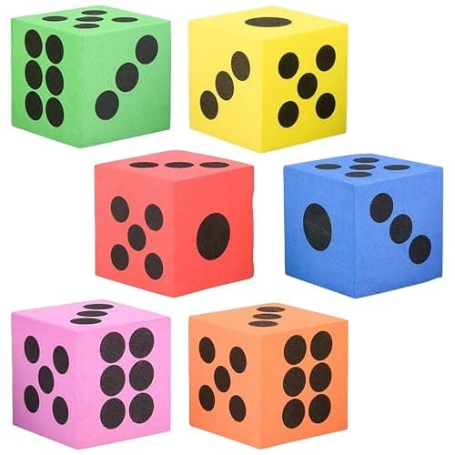 ~ 12 ~ Foam Dice ~ 1.5 Inch ~ Games Math Teaching ~ NEW thumbnail 6