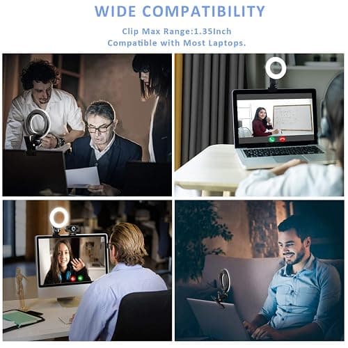 Cyezcor Video Conference Lighting Kit, Ring Light for Monitor Clip On,for Remote Working, Distance Learning,Zoom Call, Self Broadcasting and Live Streaming, Computer Laptop Video Conferencing thumbnail 3