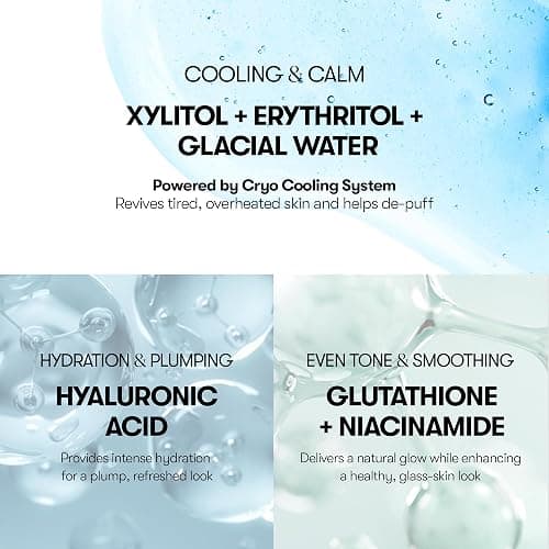 VT COSMETICS Cryo Ice Cool Mask, 30 Sheets, Cooling & De-Puffing Daily Sheet Mask, Hydrating Korean Face Mask, Xylitol & Hyaluronic Acid, K-Beauty Skincare thumbnail 3