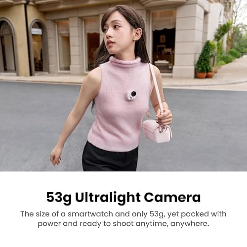 Insta360 GO Ultra × Hello Kitty Edition - Small 4K Vlogging Camera, 53g Ultralight Hands-Free POV Cam, 1/1.28"" Sensor, 200 Min Battery Life, Magnetic Wearable Action Camera for Creative Flexibility thumbnail 6