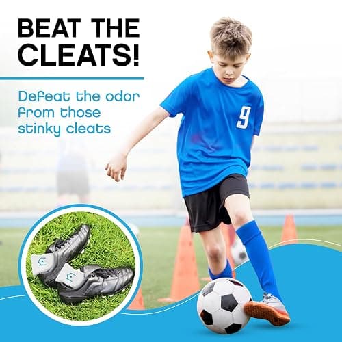 NonScents Shoe Deodorizer 2-Pack (4 Count) - Odor Eliminator, Air Freshener, Smell Absorber, Scent Remover for Shoes, Gym Bags, Soccer Cleats, Closets, Pet Area, Reusable - Shoe Deodorant thumbnail 5