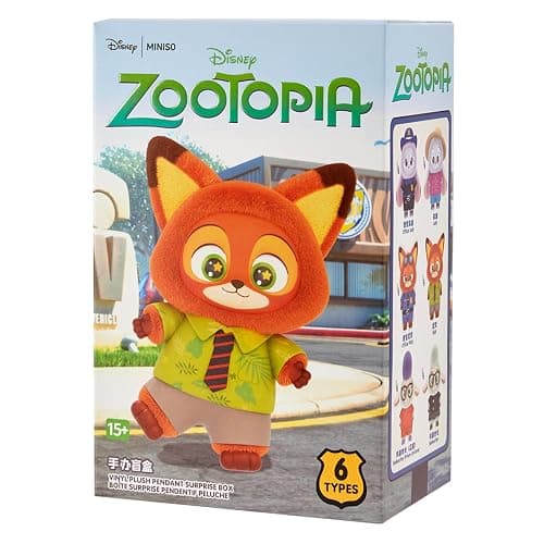 MINISO Disney Zootopia Soft Vinyl Plush Toy Blind Box Cute Mystery Animal Figurines, Collectible Surprise Gift Figure Model Random Design for Home Decor Birthday Gifts, Single Box thumbnail 3