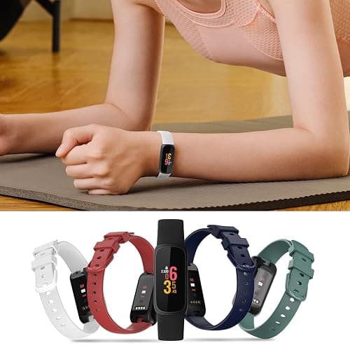 Farluya 10 Pack Compatible with Fitbit Inspire 3 Bands,Soft Sport Bands Silicone Replacement Wristband for Fitbit Inspire 3 Tracker Smart Watch for Women Men thumbnail 4
