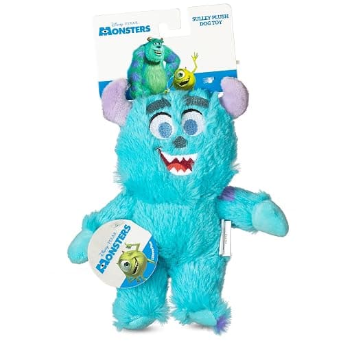 Disney for Pets Pixar’s Sulley Plush Dog Toy 6in Pixar Dog Toys | Plush Toy for Dogs Inspired by Sulley from Pixar’s Monsters, Inc. with Squeaker - Image 1