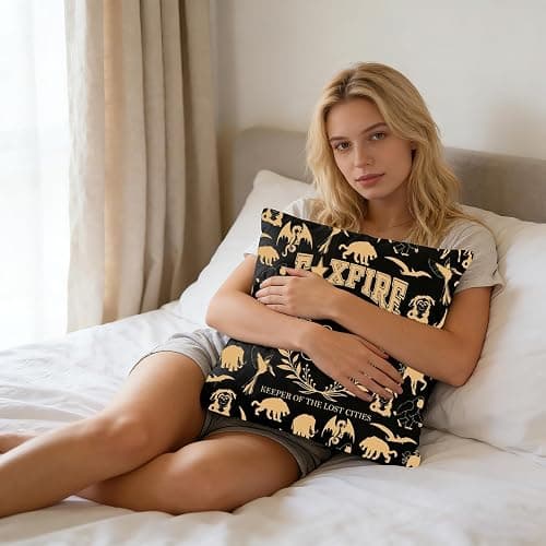 WCGXKO Book Lover Gift Academy Keeper of The Lost Cities Bookish Pillowcase Bookish Bookworm Gift (Academy Pc) thumbnail 4
