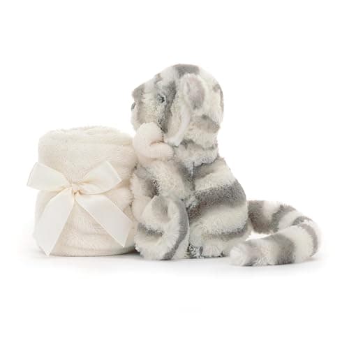 Jellycat Bashful Snow Tiger Soother Stuffed Animal, 13.5 inches- Security Blanket & Lovey for Babies - Baby Gift - Snow Tiger thumbnail 4