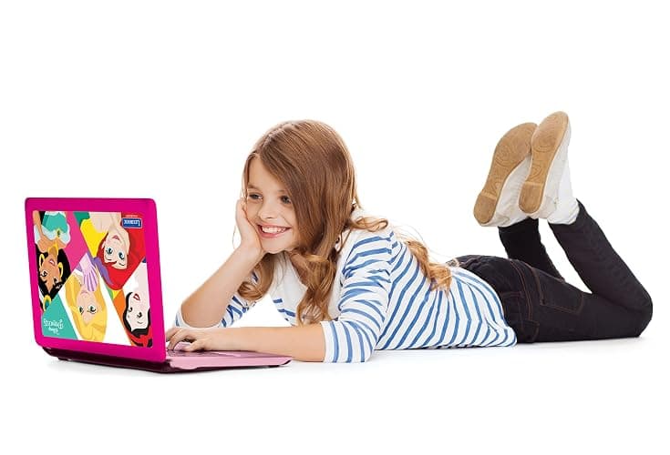 Lexibook Disney Princess - Educational and Bilingual Laptop Spanish/English - Girls Toy with 124 Activities to Learn, Play Games and Music - Pink JC598DPi2 thumbnail 5