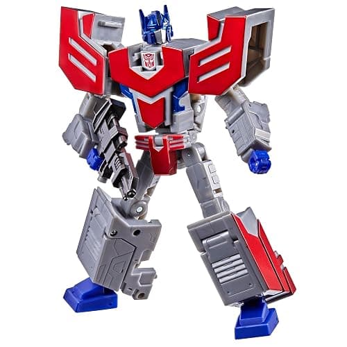 Transformers Icons Optimus Prime 6.75-Inch Voyager Class Action Figure that Converts to Autobot Logo Symbol, Display Stand, Robot Toys for Ages 8+ thumbnail 13