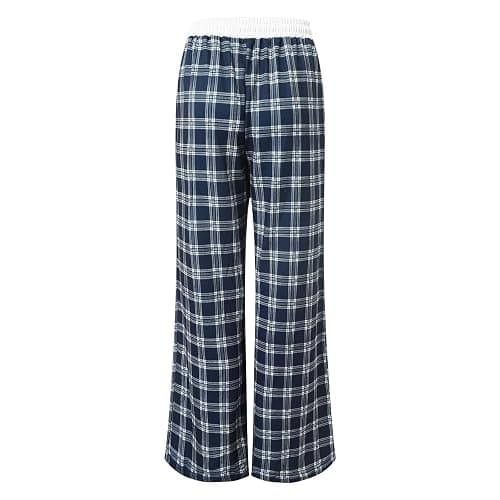 Women's Plaid Pyjama Bottoms Fleece Checked Pjs Pants Cotton Soft Drawstring Lounge Sleepwear Trouser for Ladies thumbnail 5