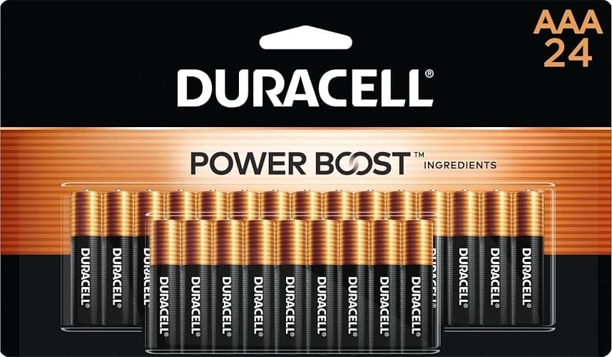 Duracell Coppertop AAA Batteries with Power Boost Ingredients, Triple A Batteries, 24 Count (Pack of 1) for Household and Office Devices, Alkaline AAA Battery - Image 1