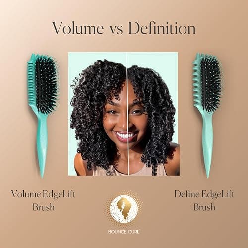 Bounce Curl Volume EdgeLift Brush, 5-in-1 Tool for Volumized Waves, Curls & Coils - Teal thumbnail 5