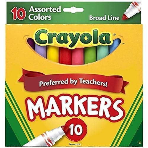 Crayola Assorted Broad Line Markers 10 Count - 2 Pack - Image 1