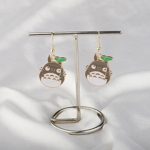 MAOFAED Kawaii Anime Cat with Leaf Earring for Fan, Japan Anime Jewelry, Manga Lover Gift(cat earring) thumbnail 6