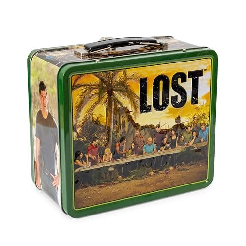 LOST Cast Metal Tin Lunch Box Tote | 8 x 7 x 4 Inches - Image 1