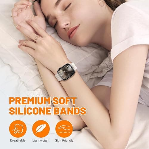 Magnetic Sport Bands for Apple Watch Band 40mm 38mm 41mm 42mm 44mm 45mm 46mm iWatch bands for Women Men,Silicone Loop Strap Wristband for Apple Watch Series 11 10 9 8 7 6 5 4 3 SE 3/2nd Ultra/3/2 49mm thumbnail 5