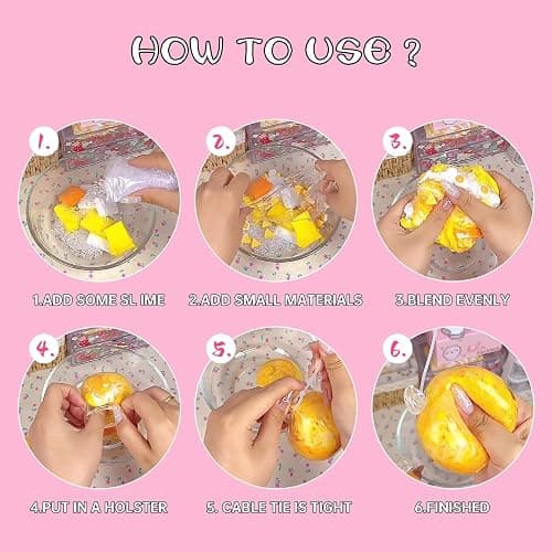 Anergoo DIY Stress Ball Making Kit – 12 TPR Ball Skins, 12 Fillers, 7-Color Slime & 5-Color Clay, Squishy Maker Kit, ASMR Sensory Toys, Squishy Makers, Creative Craft Gift Adults thumbnail 4