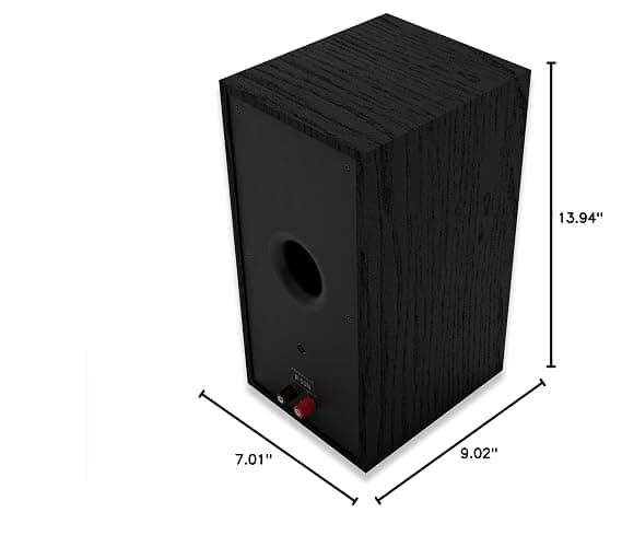 Klipsch Reference Next-Generation R-50M Horn-Loaded Bookshelf Speakers with 5.25” Spun-Copper Woofers for Best-in-Class Home Theater Sound in Black thumbnail 9