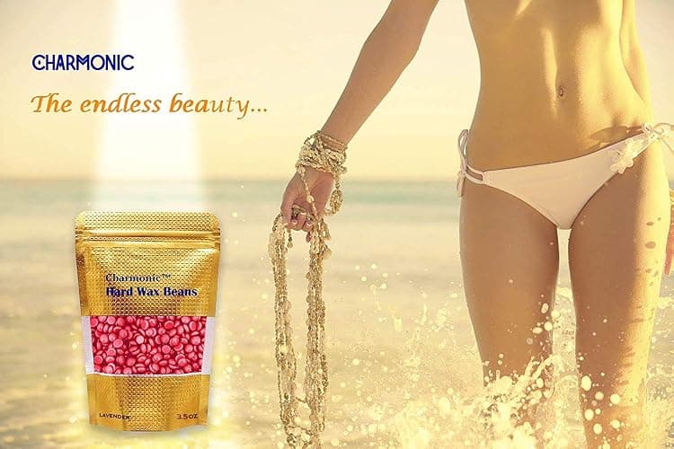 Charmonic Depilatory Wax, 17.5 Oz Hard Body Wax Beans for Women Men, Hair Removal European Beads 500g/1.1 lb (rose) thumbnail 6