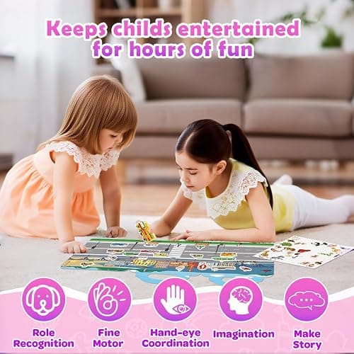 4 Sets Reusable Sticker Books for Toddler, Dress Up Stickers Book for Girls, Arts Crafts Jelly Stickers Travel Toys, Birthday and Christmas Gifts for Kids 3 4 5 6, Princess, Mermaid, Fairy Tale thumbnail 5