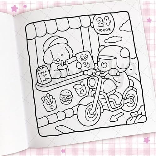 Cozy Days: A cute and comfy colouring book for all ages (Coco Wyo) thumbnail 2